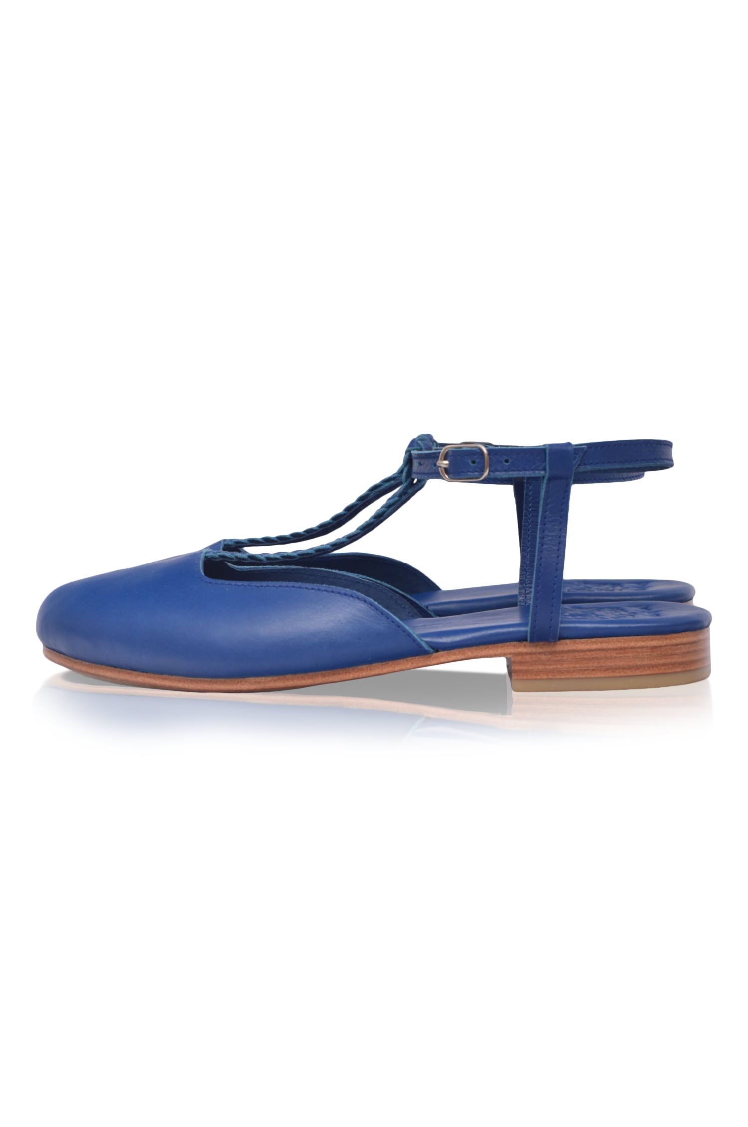 Buy Tresser Slingback Leather Flats by Bali ELF