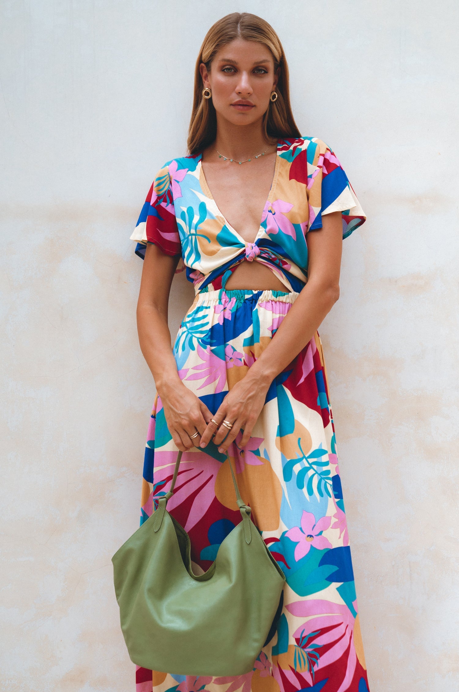 Buy Tulip Medium Leather Tote Bag by Bali ELF