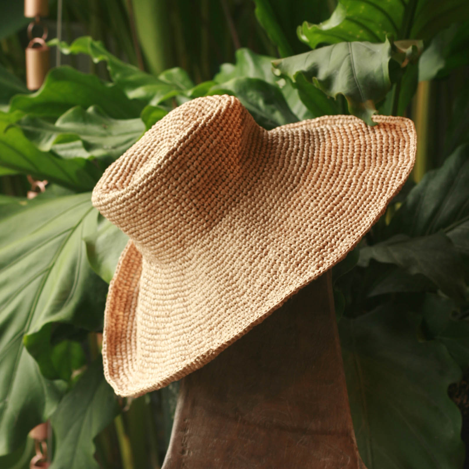 Ulu Raffia Rancher Medium Brim Hat in Natural Beige