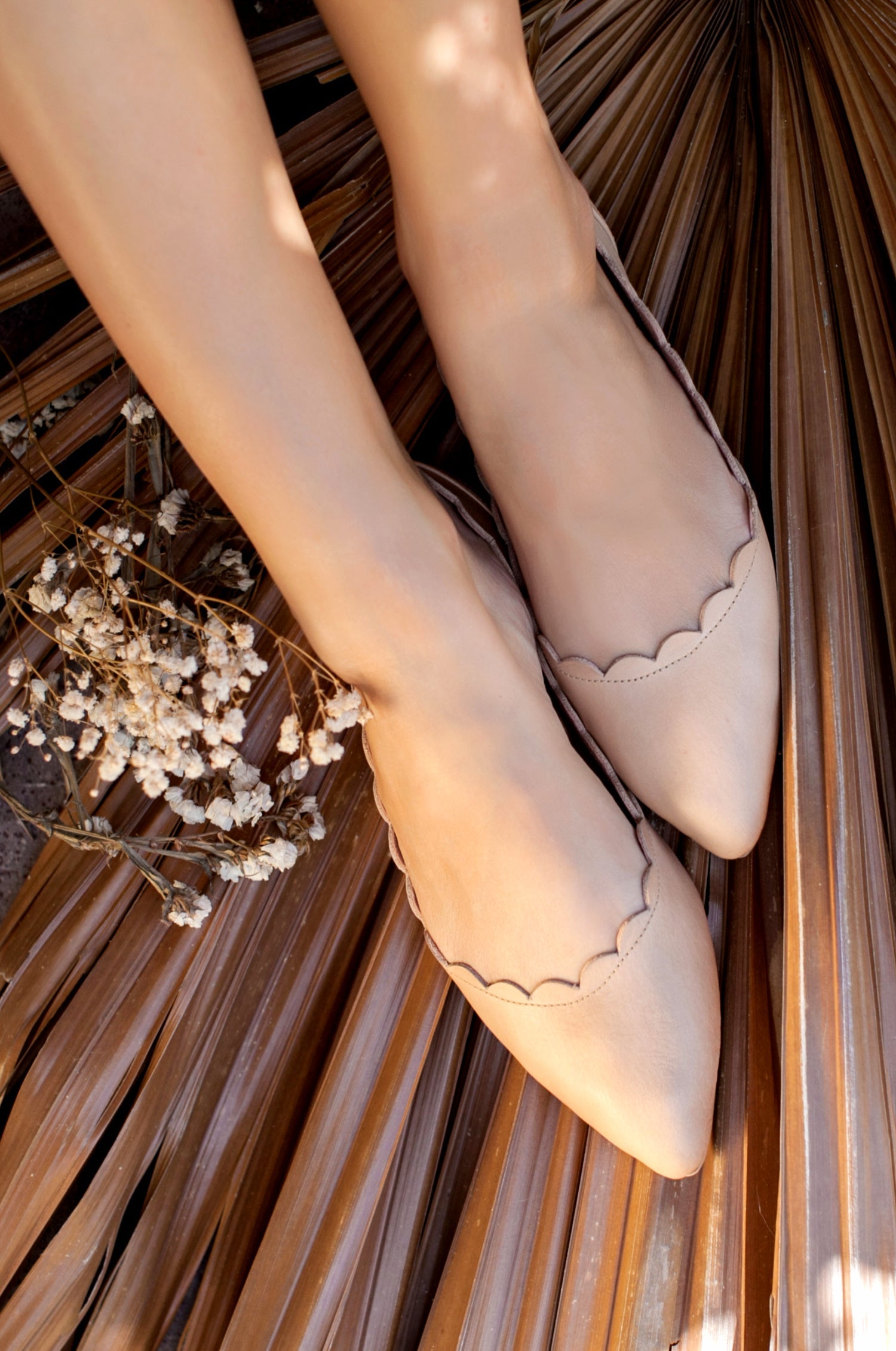 Buy Valentina Leather Ballet Flats by Bali ELF