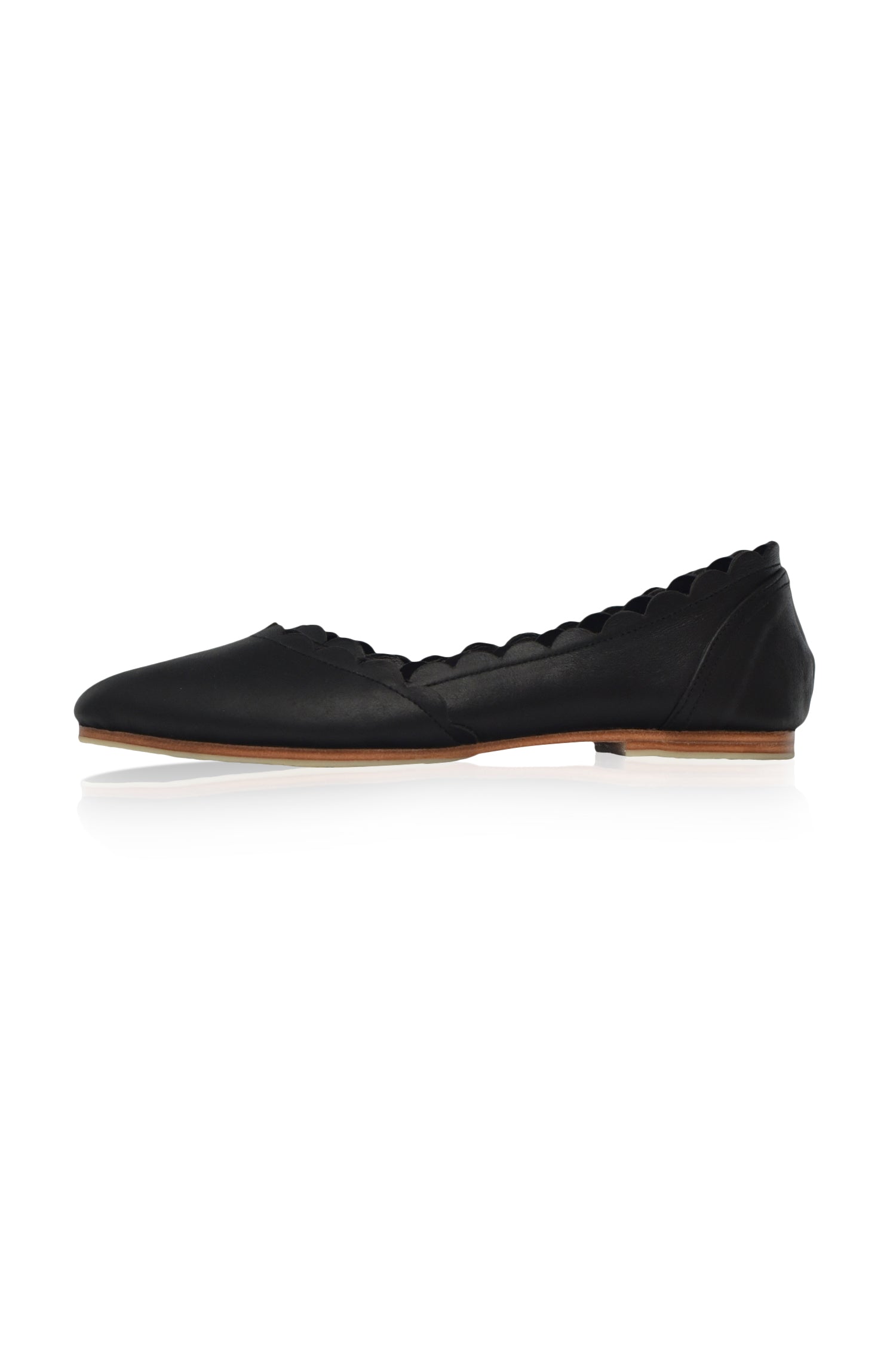 Buy Valentina Leather Ballet Flats by Bali ELF