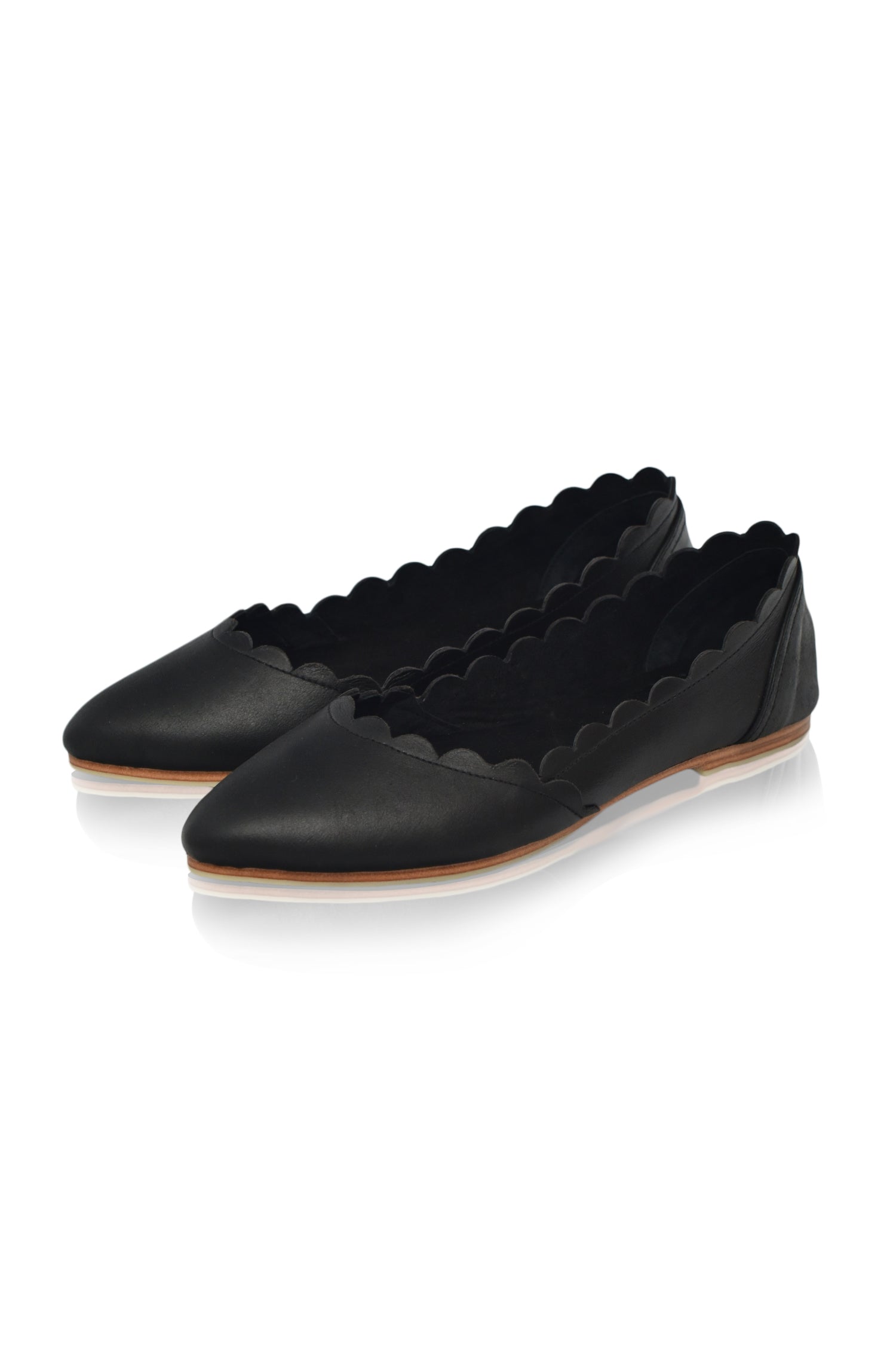 Buy Valentina Leather Ballet Flats by Bali ELF