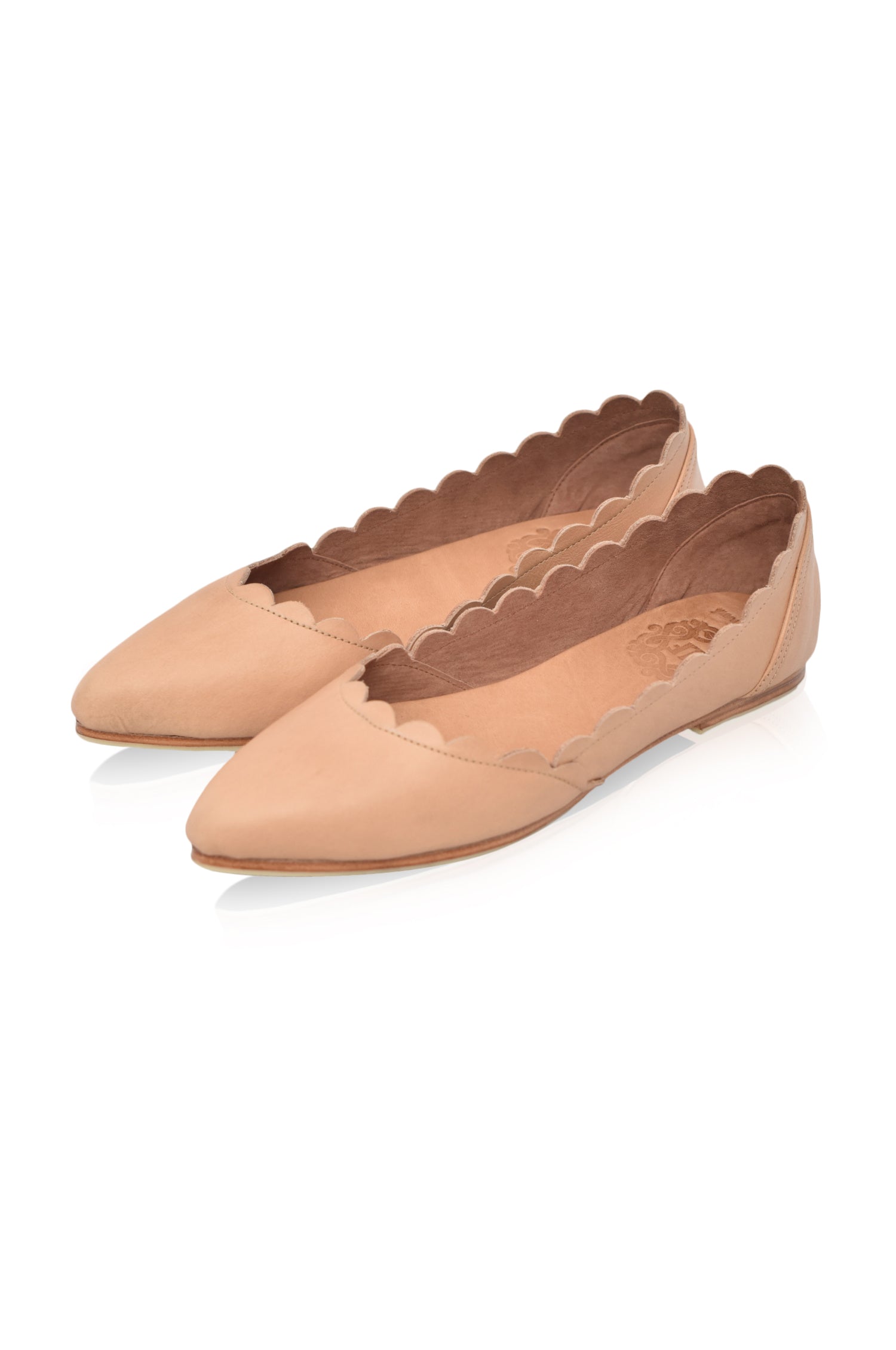 Buy Valentina Leather Ballet Flats by Bali ELF