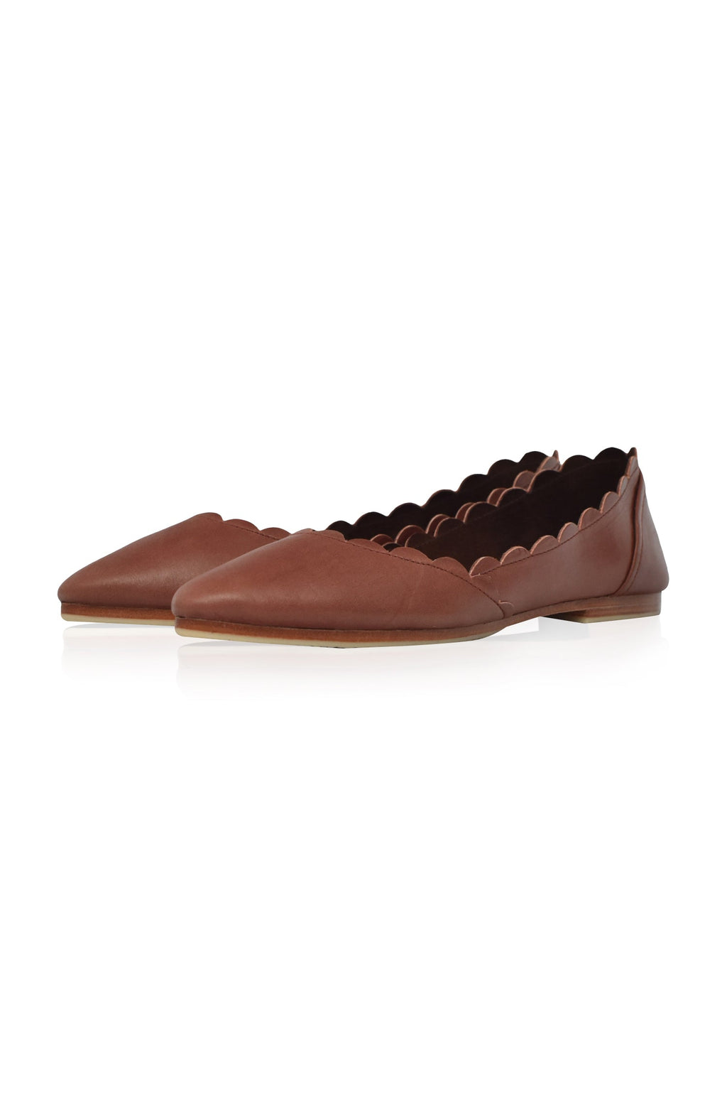 Buy Valentina Leather Ballet Flats by Bali ELF