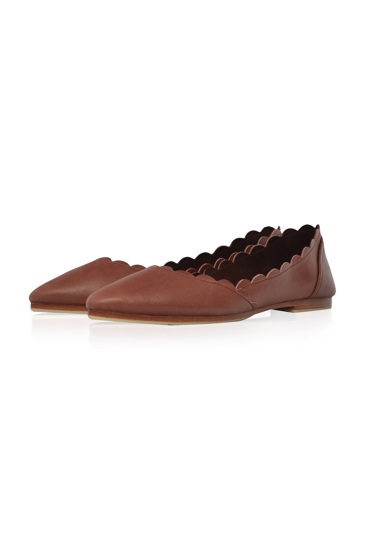 Buy Valentina Leather Ballet Flats by Bali ELF