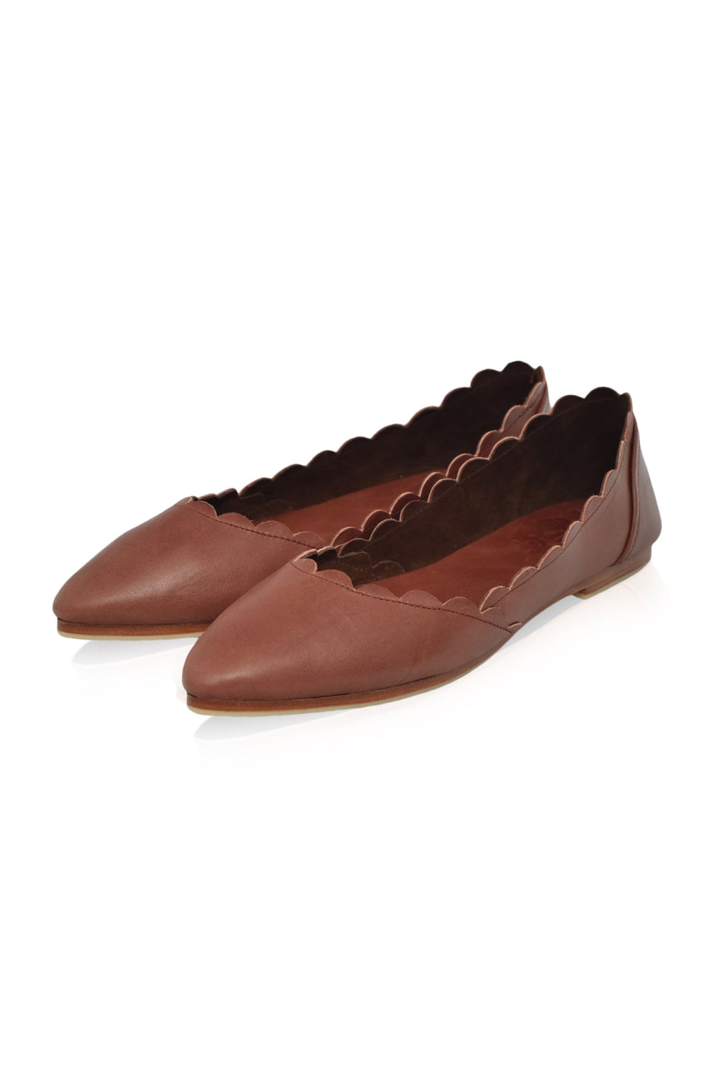 Buy Valentina Leather Ballet Flats by Bali ELF