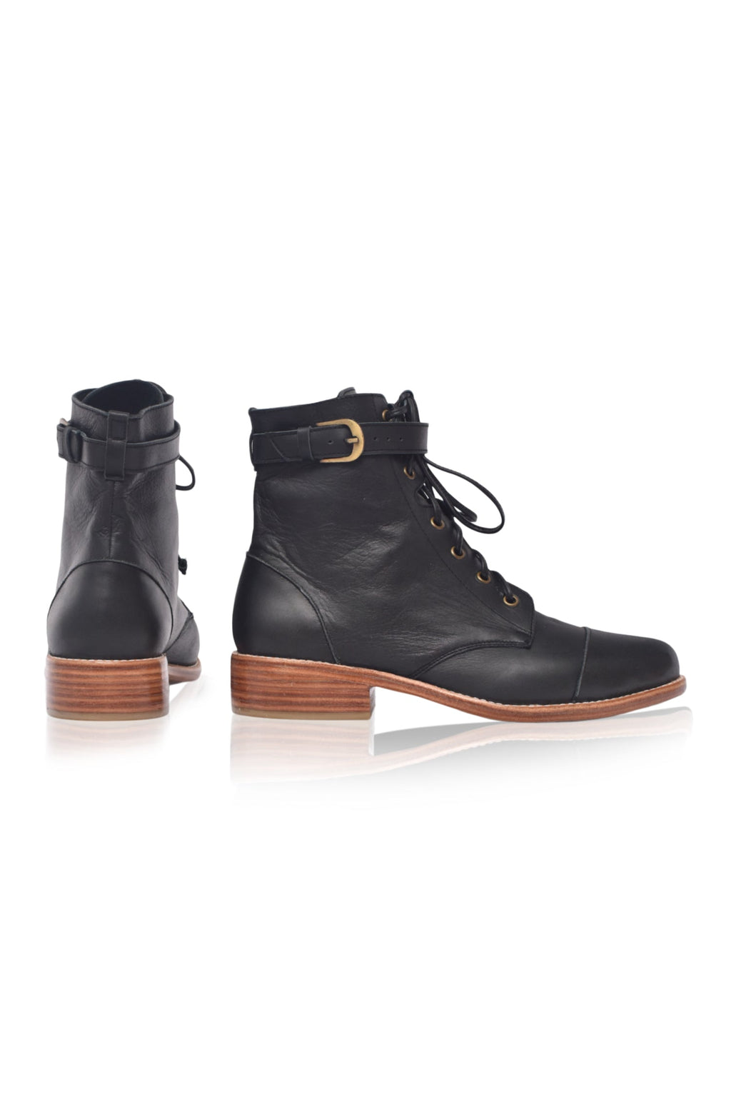 Buy Valley Dream Lace Up Leather Boots by Bali ELF