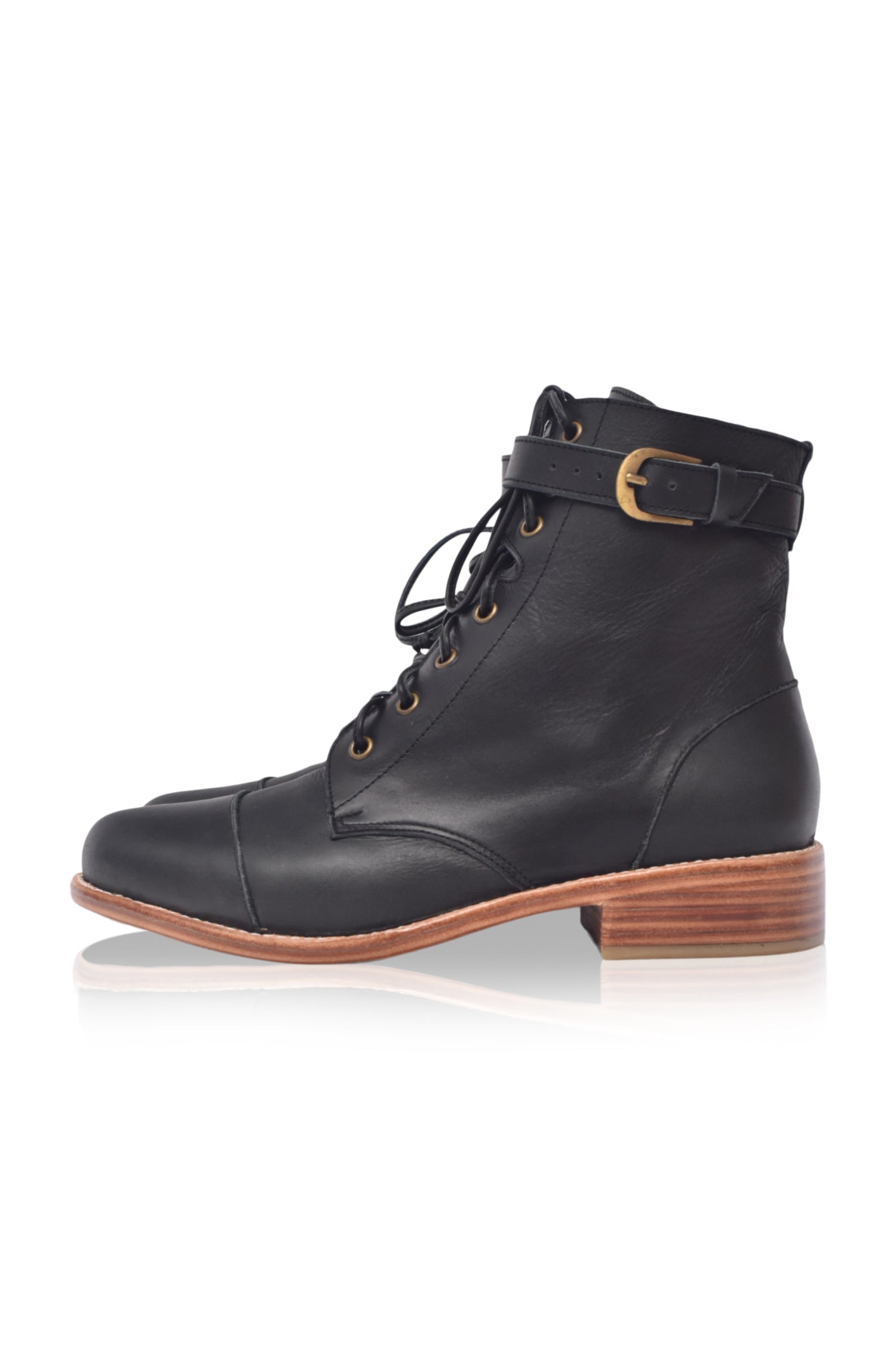 Buy Valley Dream Lace Up Leather Boots by Bali ELF