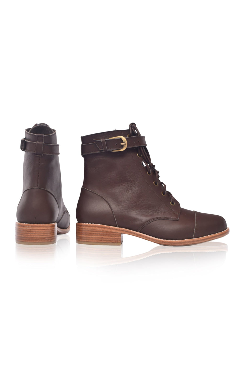 Buy Valley Dream Lace Up Leather Boots by Bali ELF