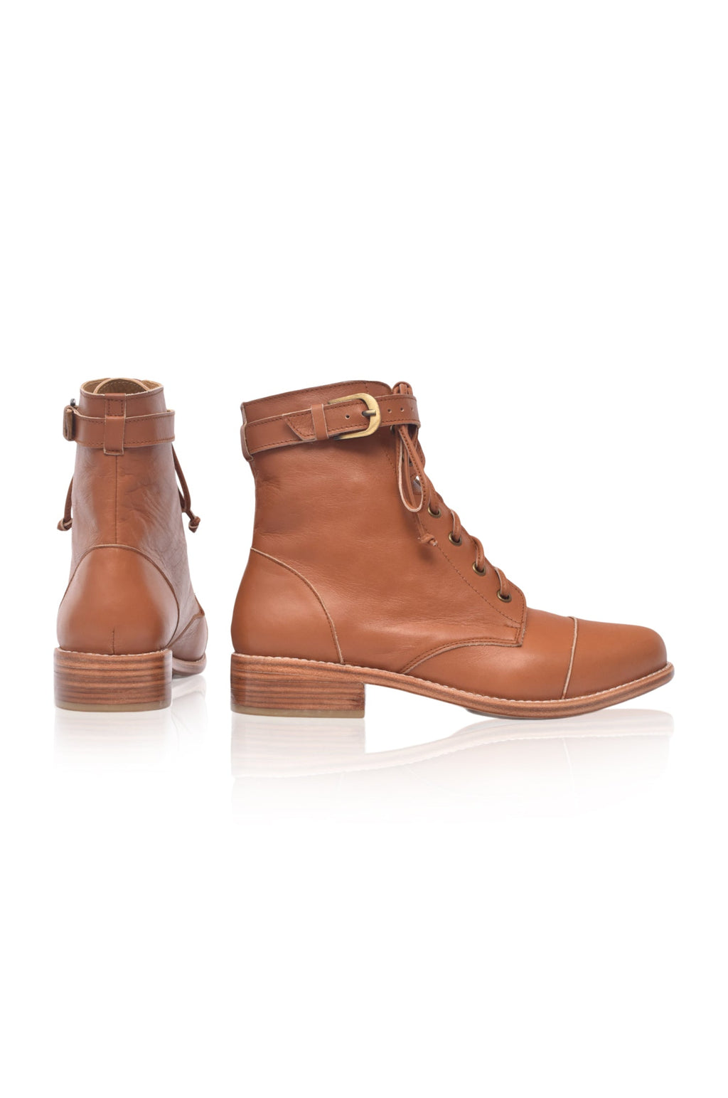Buy Valley Dream Lace Up Leather Boots by Bali ELF