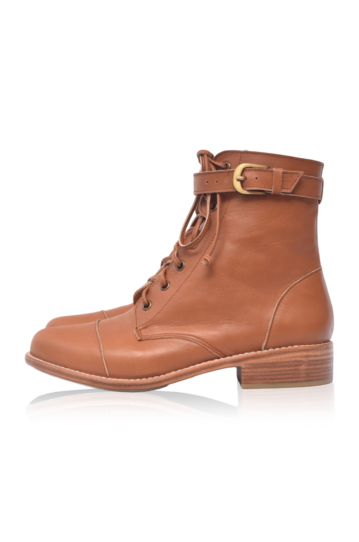 Buy Valley Dream Lace Up Leather Boots by Bali ELF