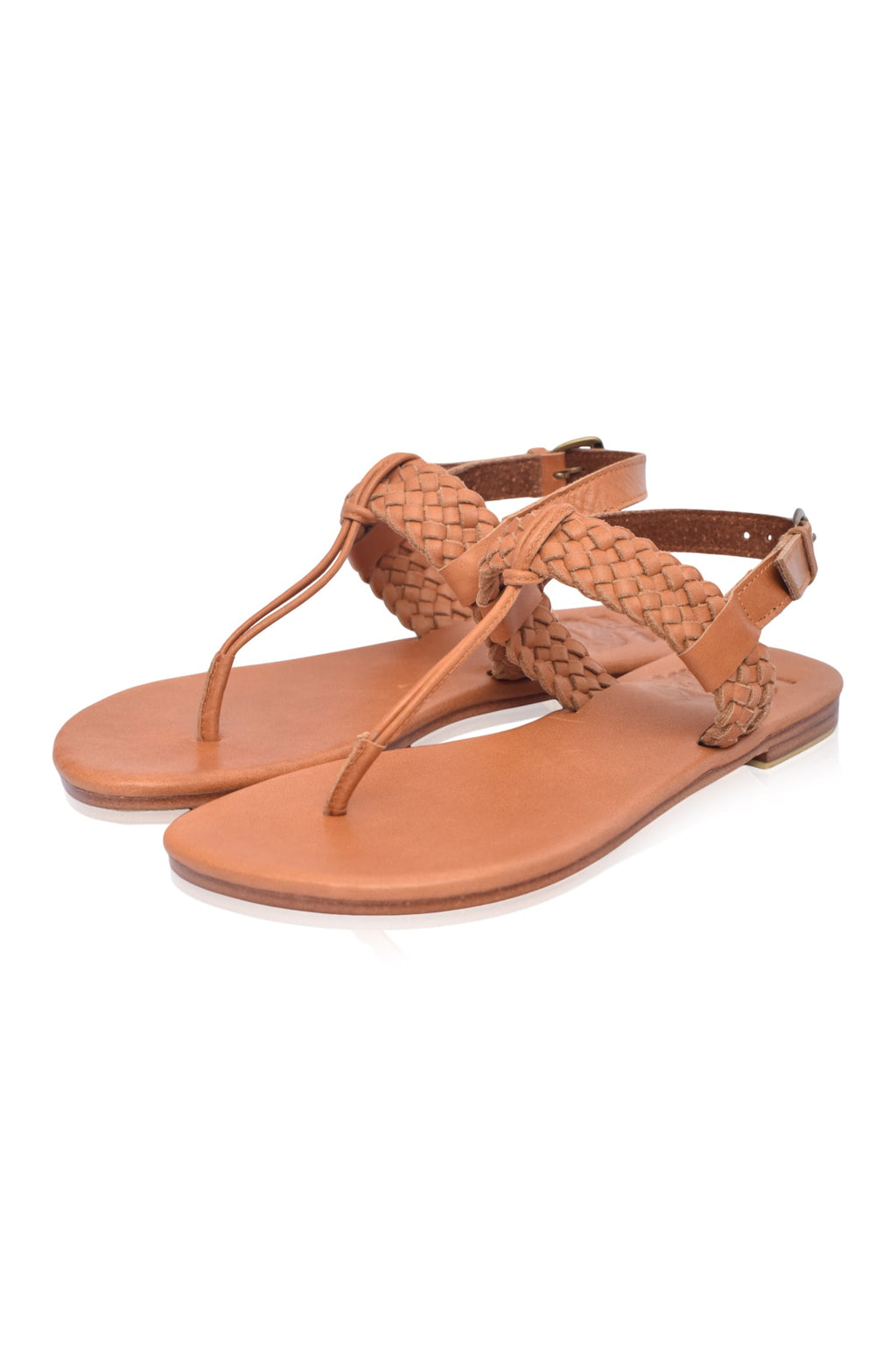 Buy Venetian T-strap Leather Sandals by Bali ELF