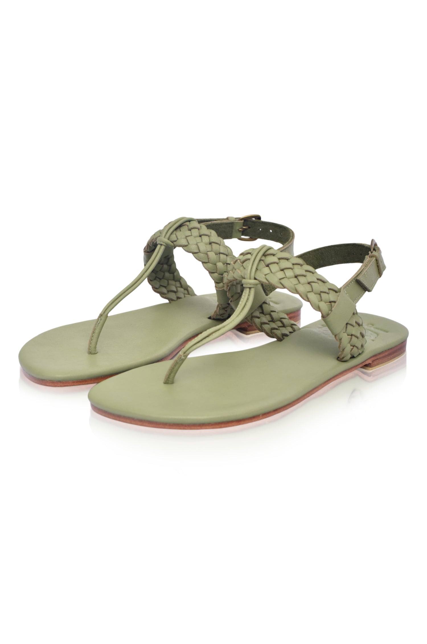 Buy Venetian T-strap Leather Sandals by Bali ELF