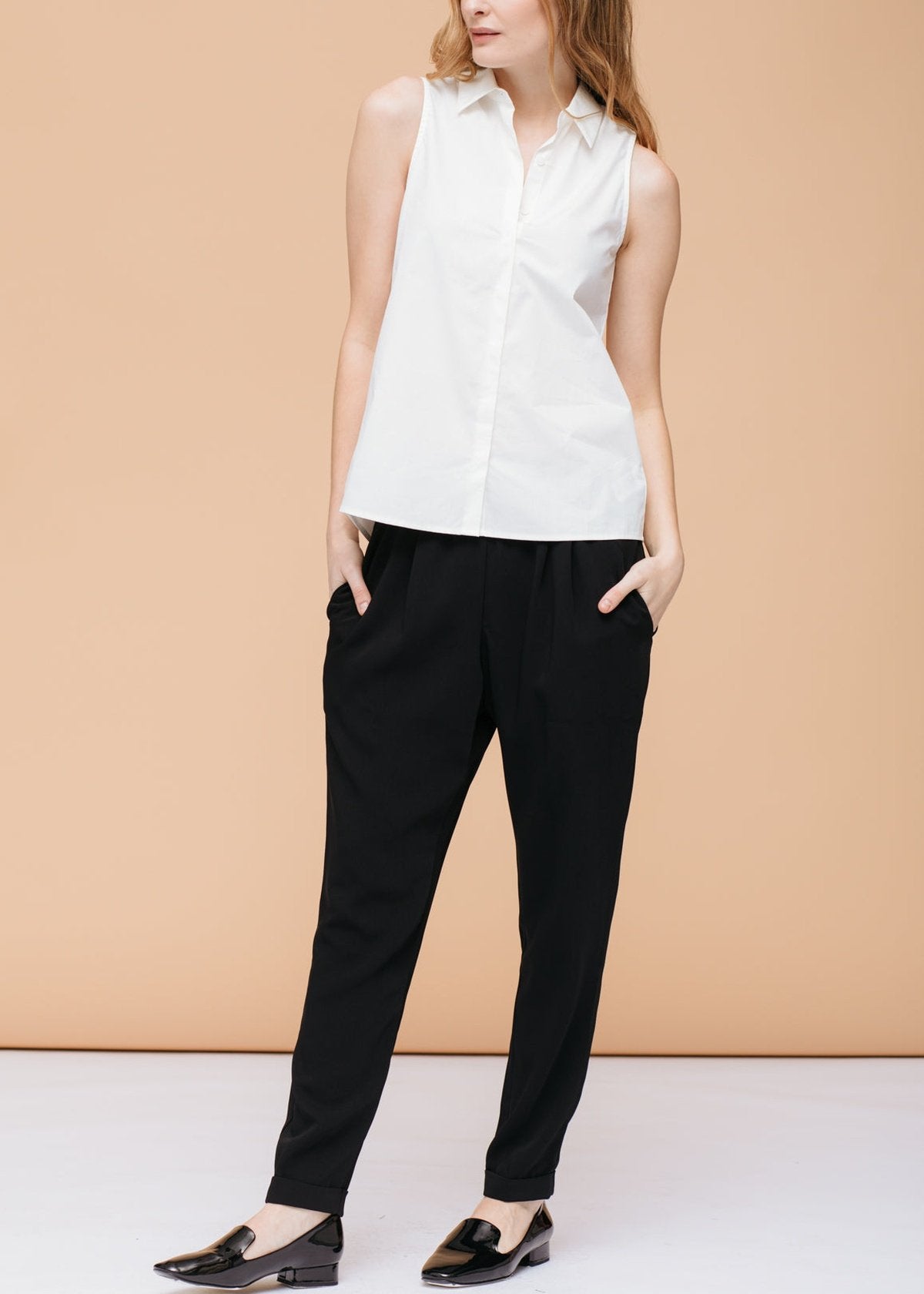 Buy Women's Basic Sleeveless Poplin Shirt by Shop at Konus