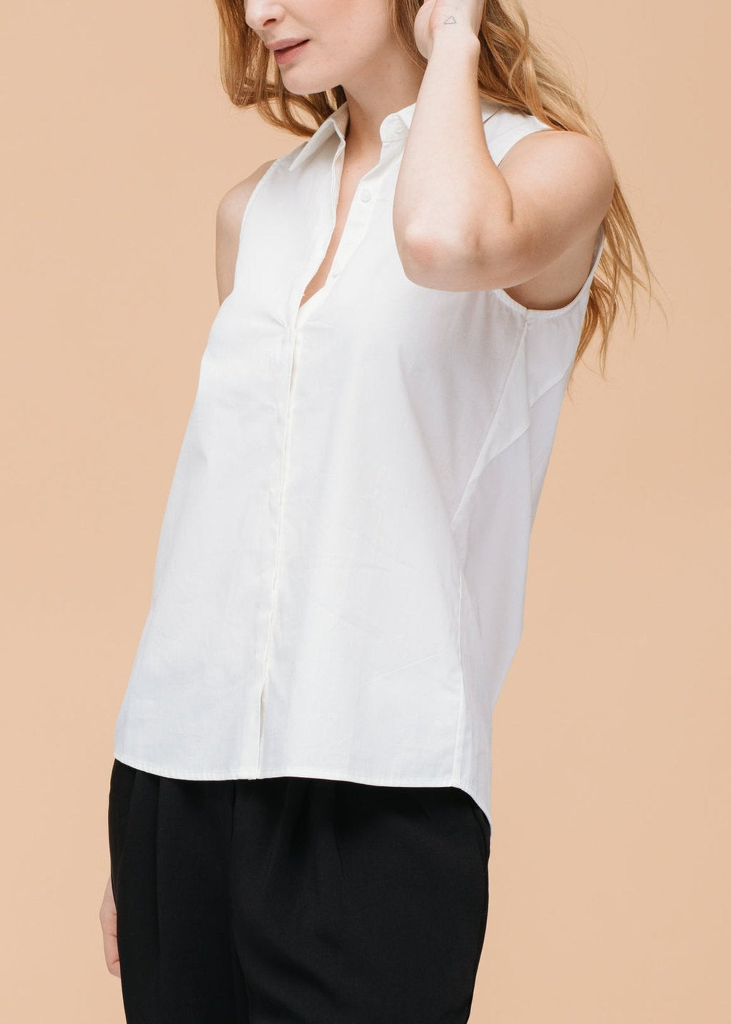 Buy Women's Basic Sleeveless Poplin Shirt by Shop at Konus