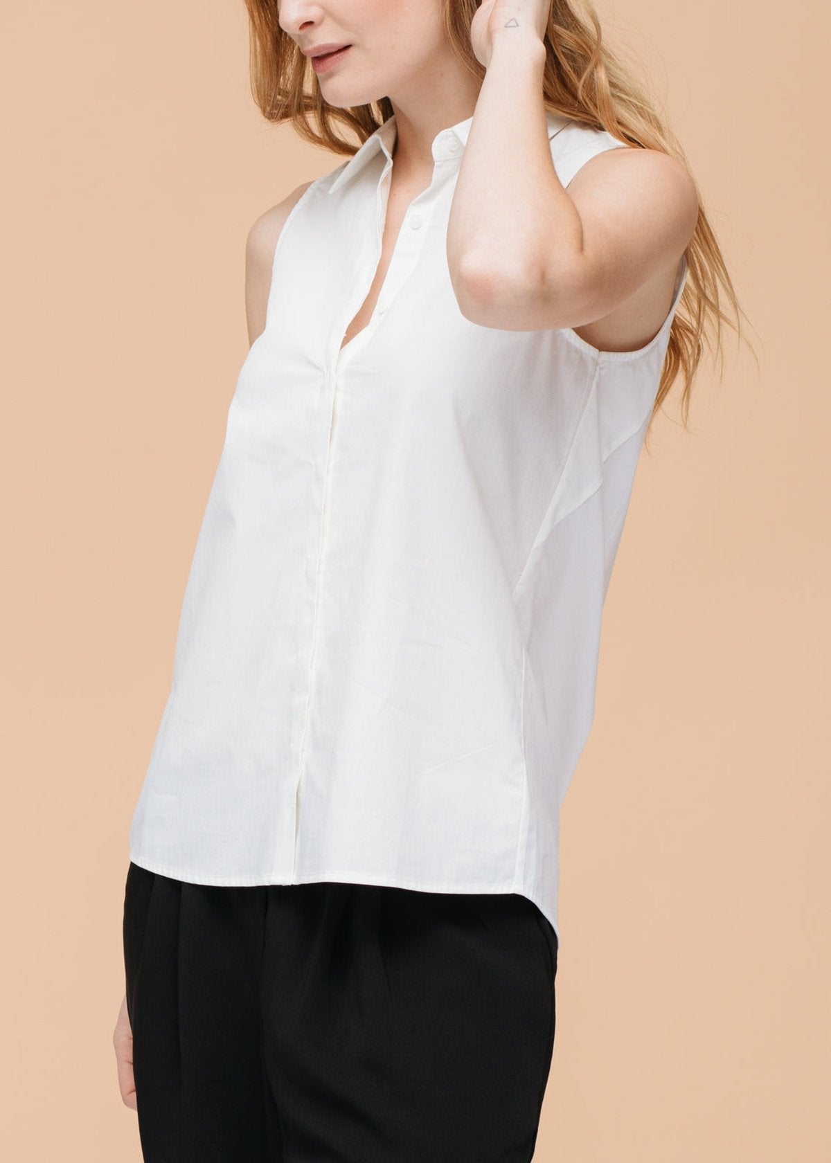 Buy Women's Basic Sleeveless Poplin Shirt by Shop at Konus