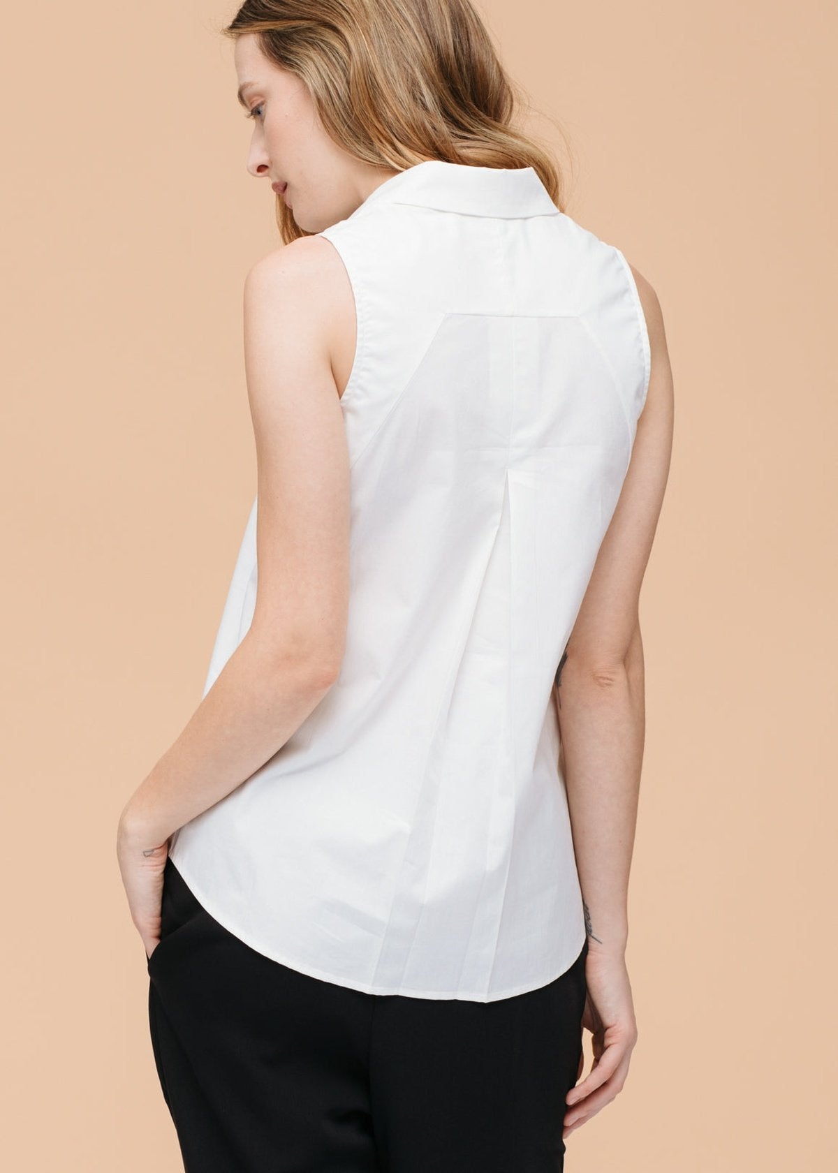 Buy Women's Basic Sleeveless Poplin Shirt by Shop at Konus