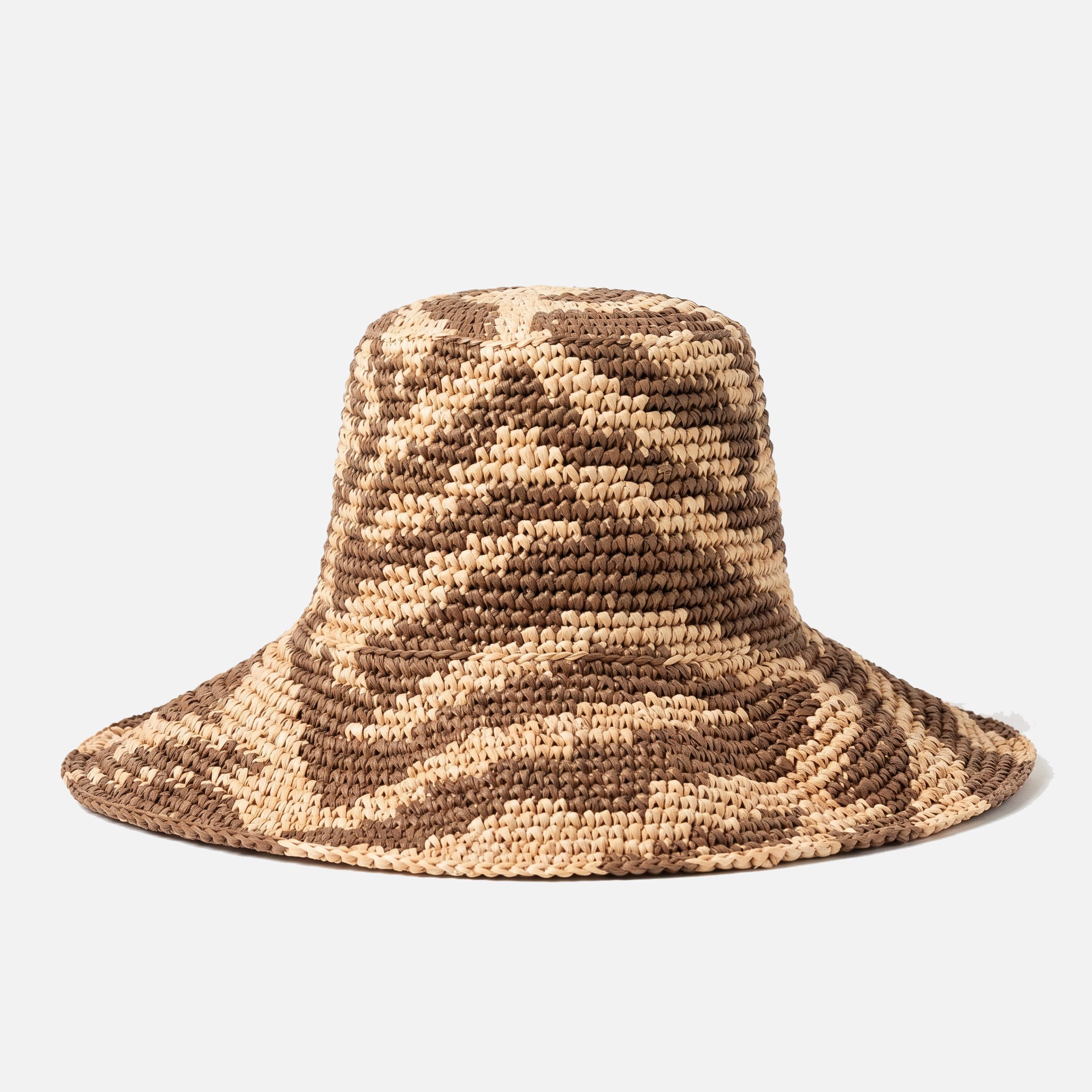 The Zenda Wide Brim Raffia Rancher Hat in Brown
