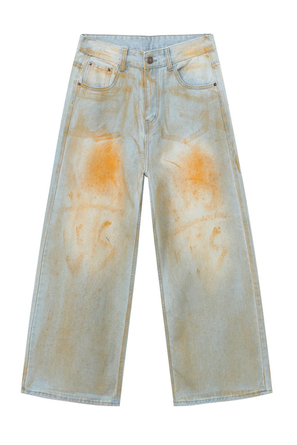 Buy Waste Soil Wide Leg Jeans by Faz