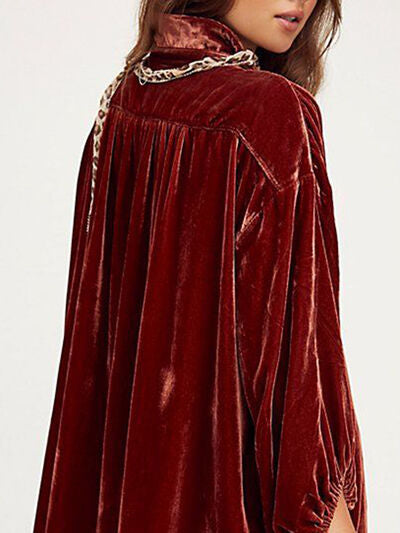 Buy Collared Neck Button Down Long Sleeve Shirt by Faz