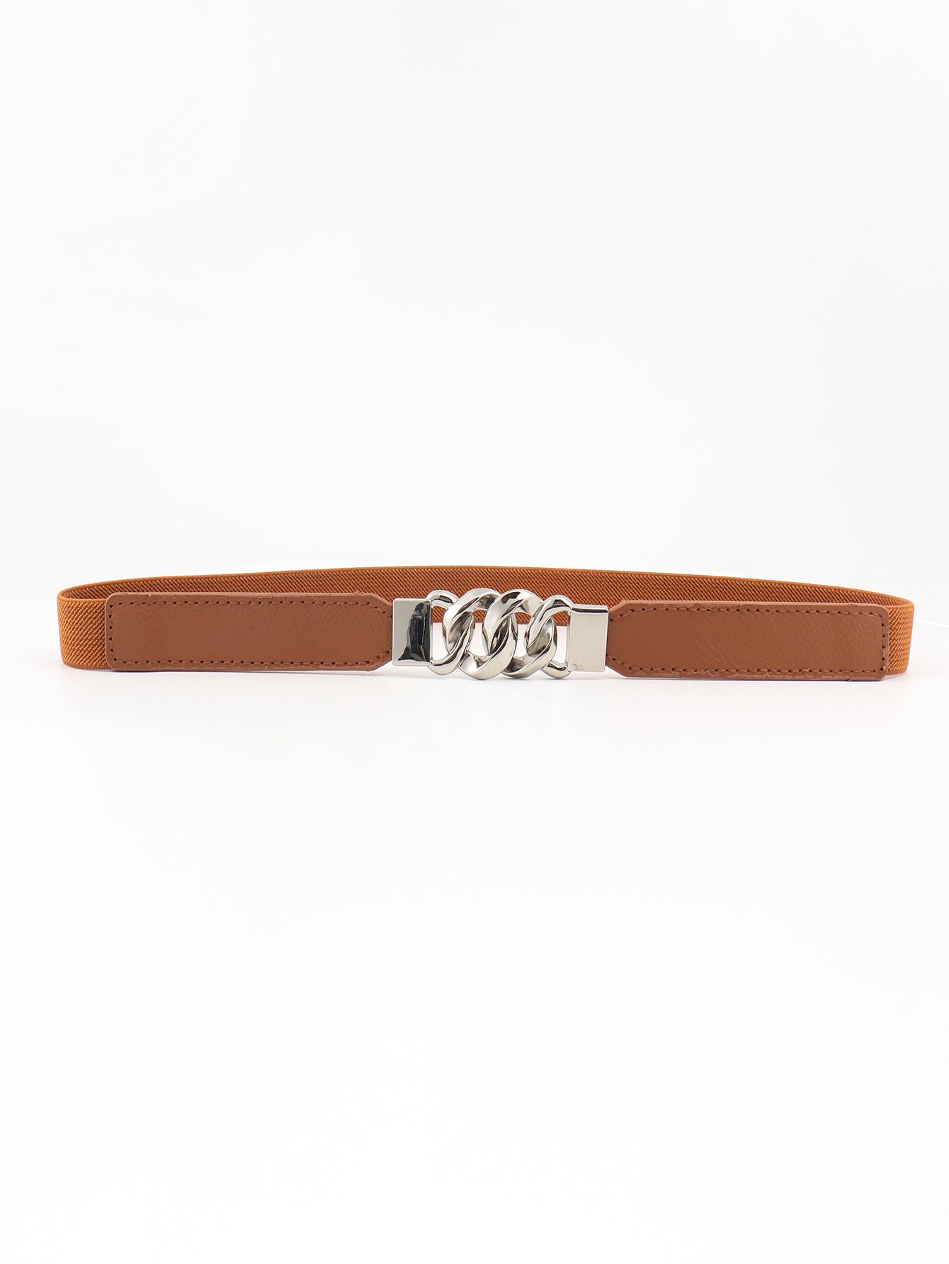 Buy Zinc Alloy Buckle Elastic PU Belt by Faz