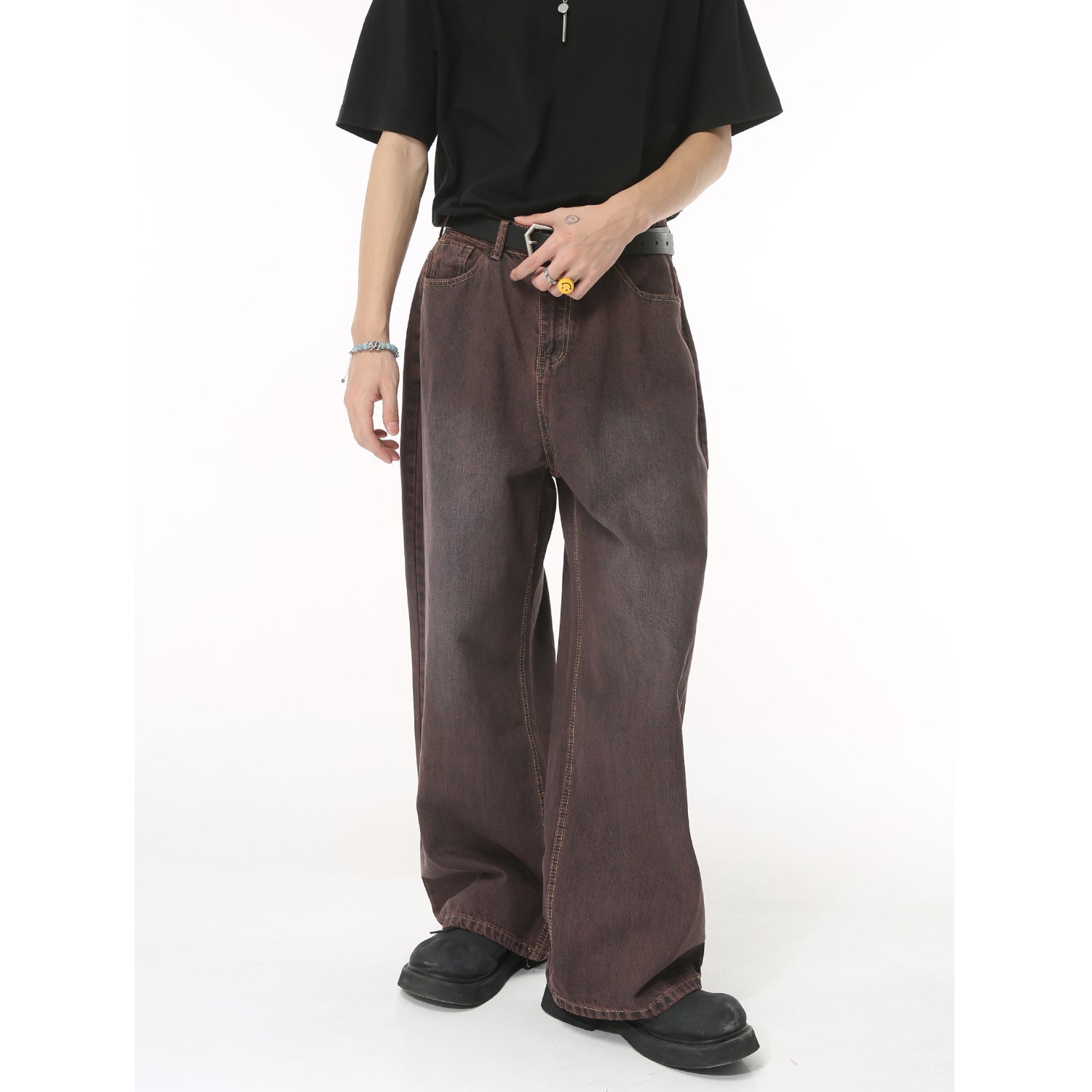 Buy Straight-Leg Jeans with Pockets by Faz