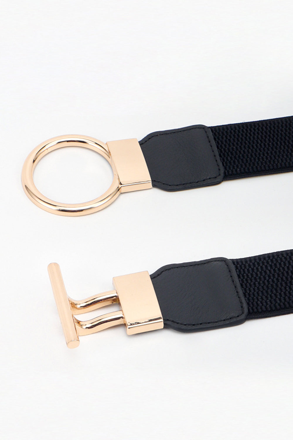Buy Circle Shape Buckle Zinc Alloy Buckle PU Leather Belt by Faz