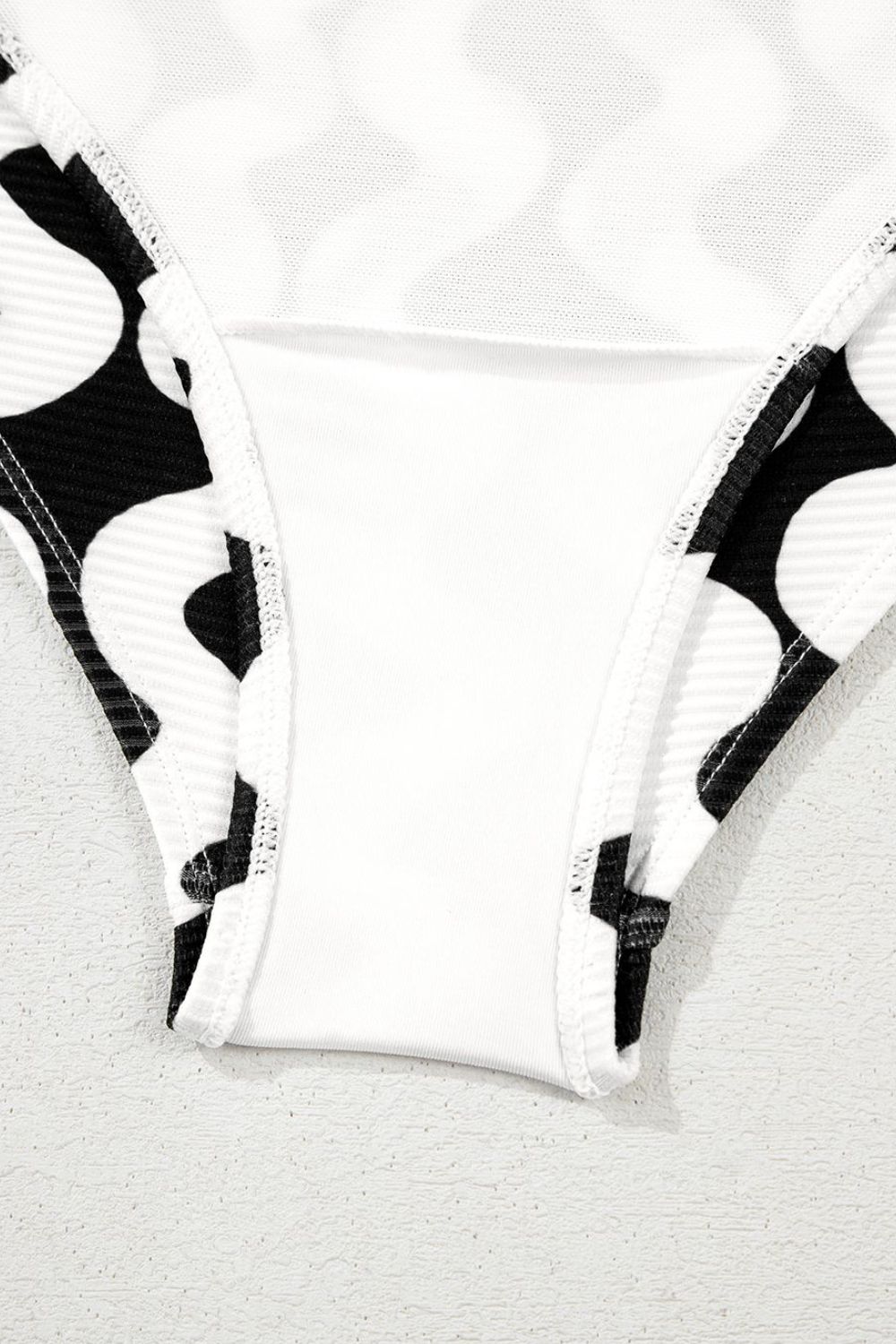 Buy Tied Front Contrast Striped One-Piece Swimsuit by Faz