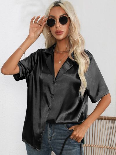 Buy Button Up Collared Neck Shirt by B&S