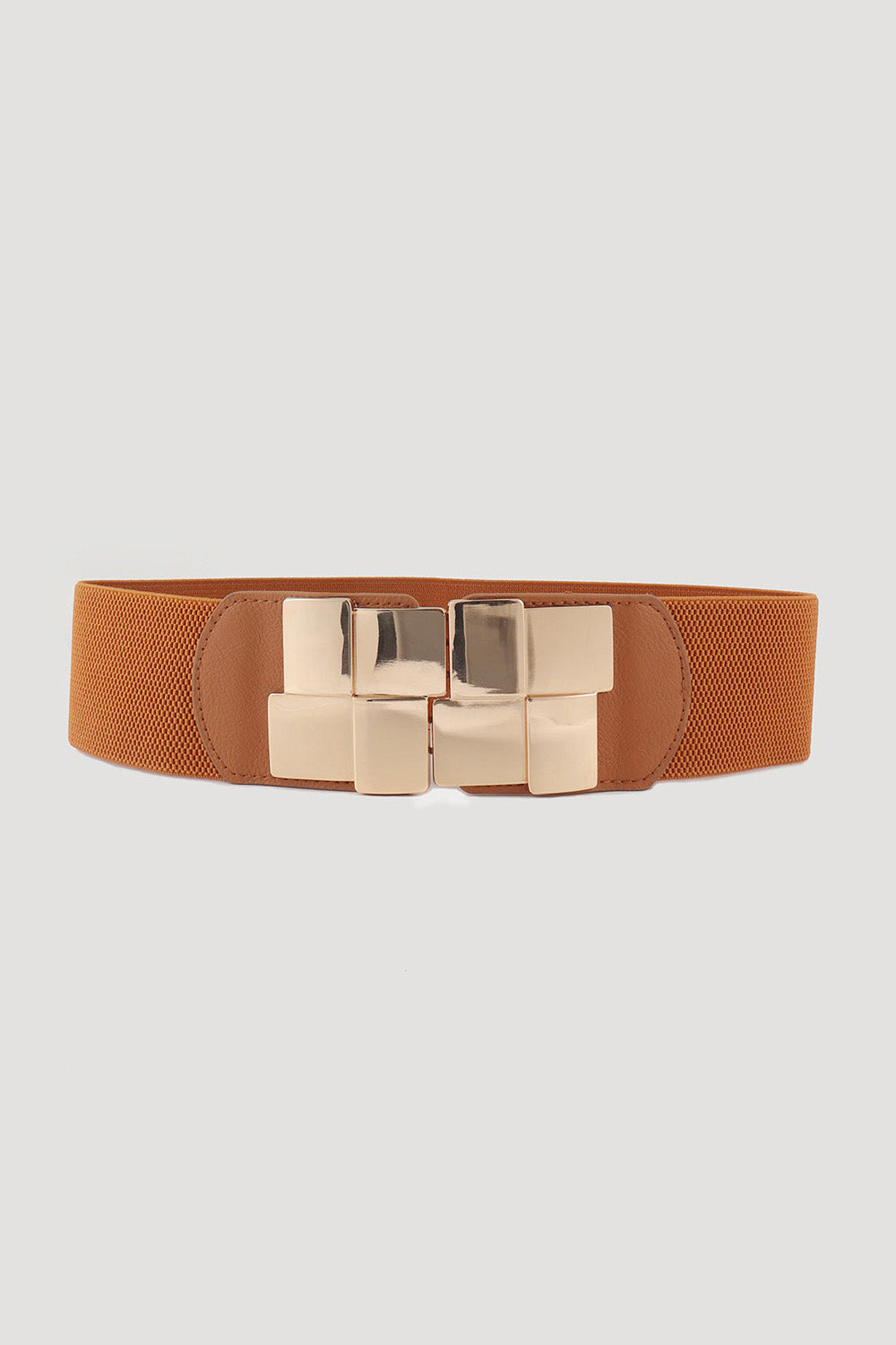 Buy Geometric Buckle Elastic Wide Belt by Faz