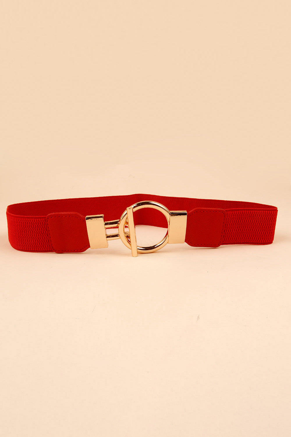 Buy Circle Shape Buckle Zinc Alloy Buckle PU Leather Belt by Faz