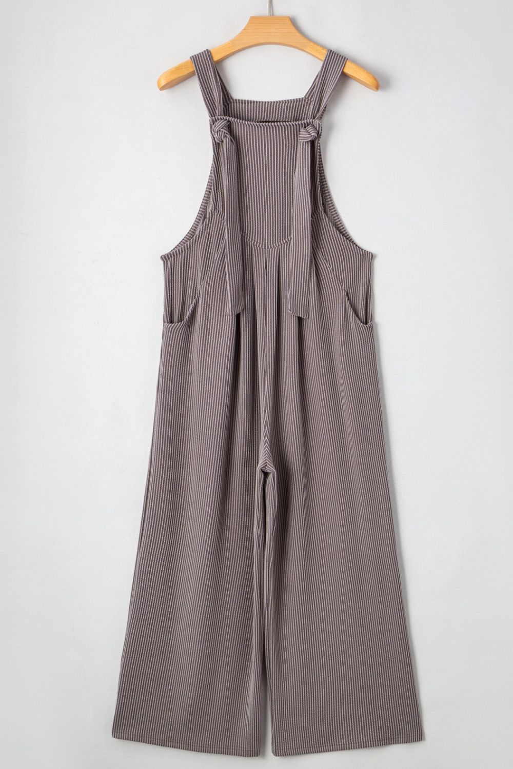 Buy Corded Adjustable Straps Wide Leg Loose Overalls by Faz