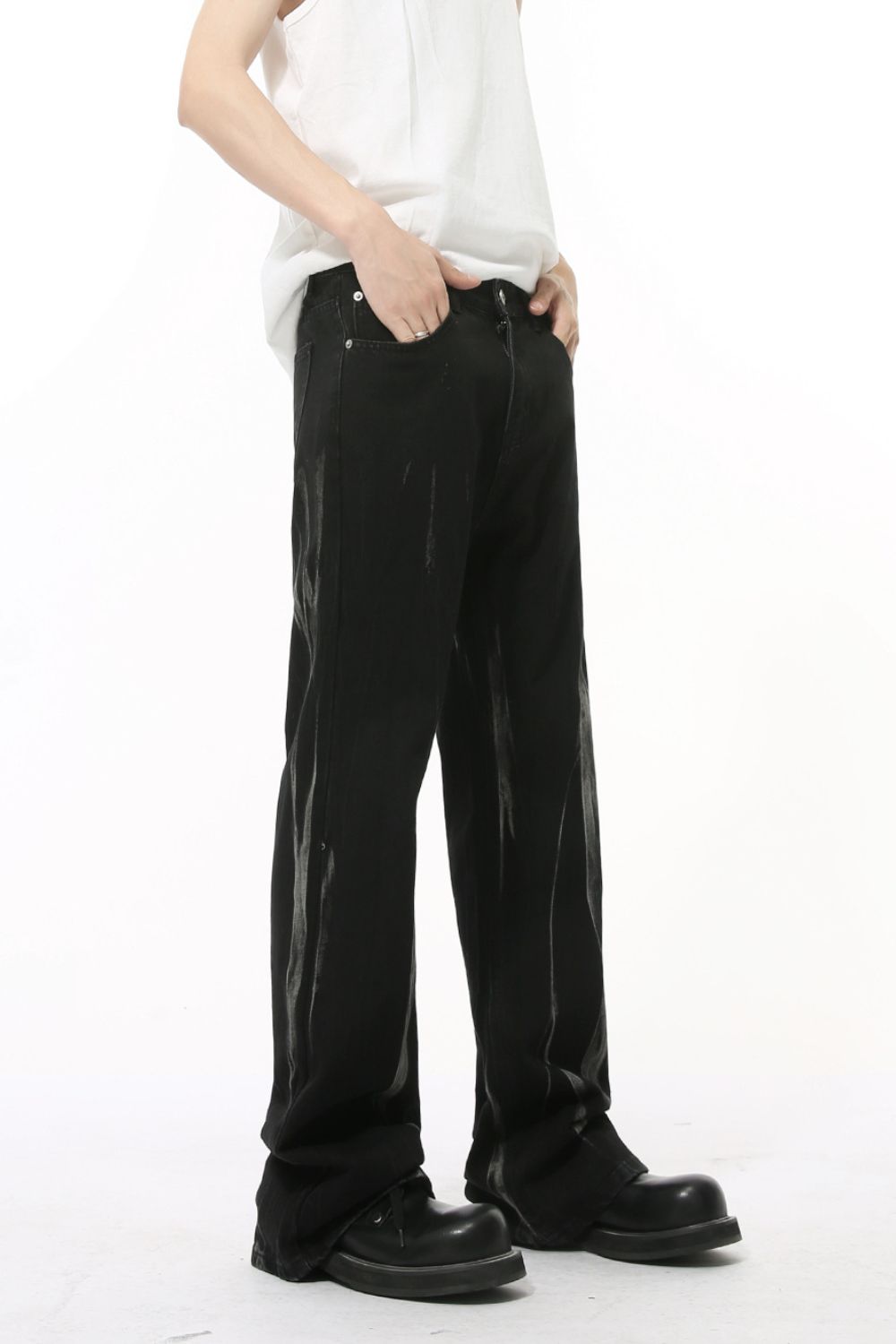 Buy Tie-Dye Jeans with Pockets by Faz