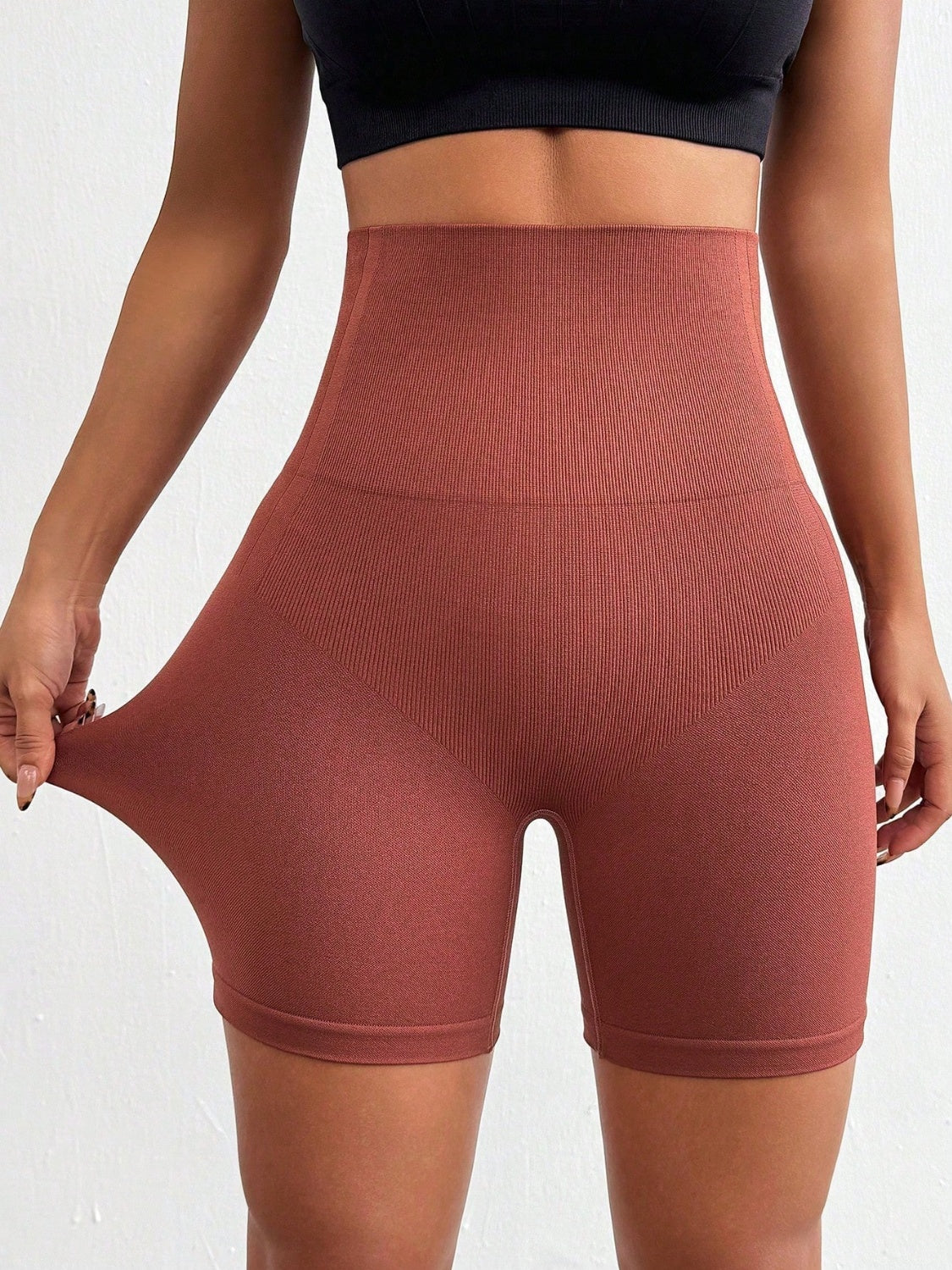 Buy Seamless High Waist Active Shorts by Faz