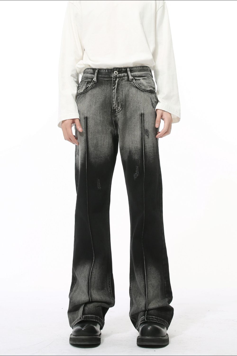 Buy Pocketed High Waist Jeans by Faz