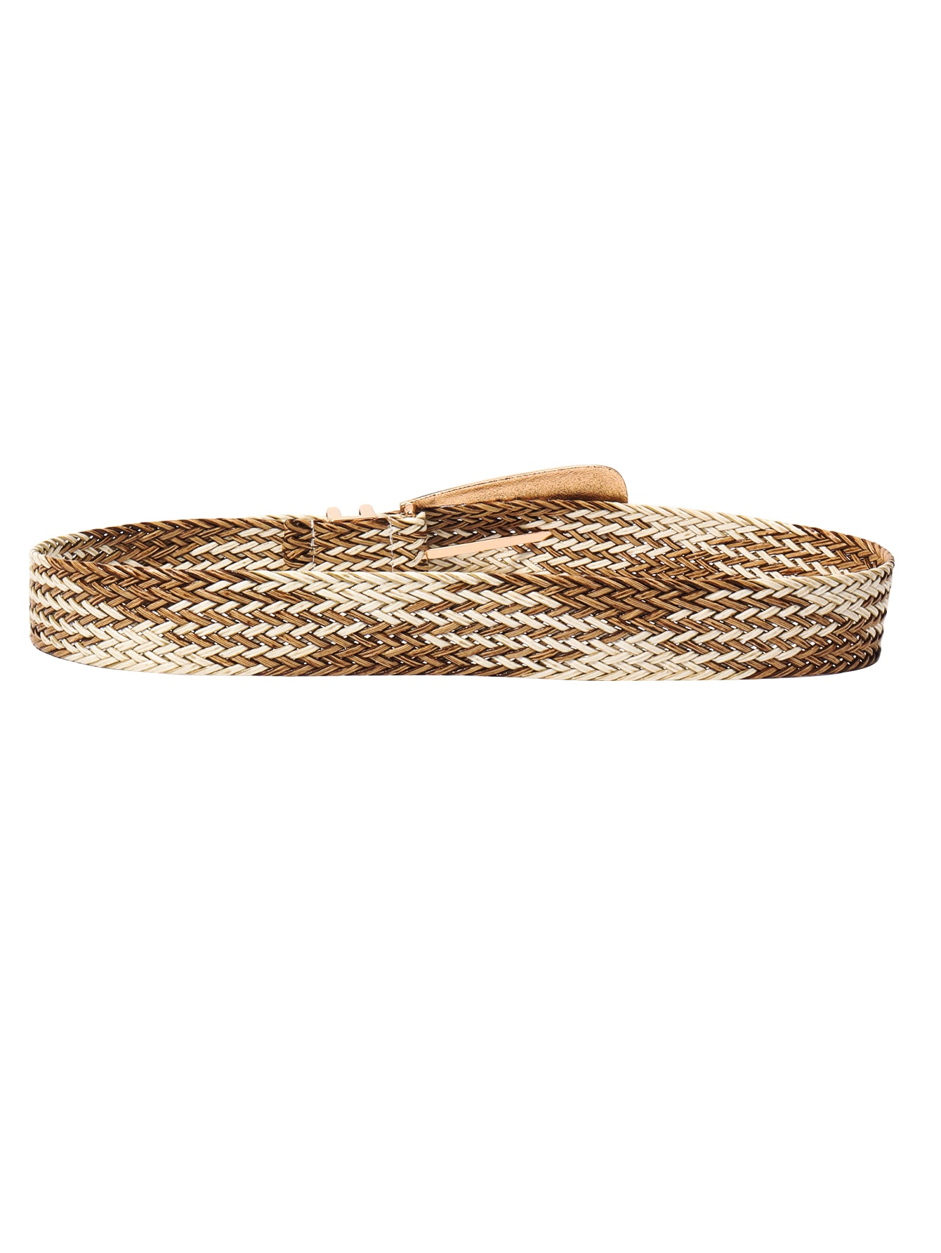 Buy Irregular Buckle Braid Belt by Faz