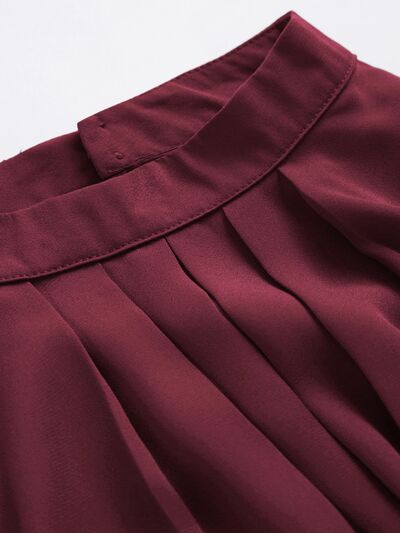 Buy Mock Neck Lantern Sleeve Shirt by D&Y