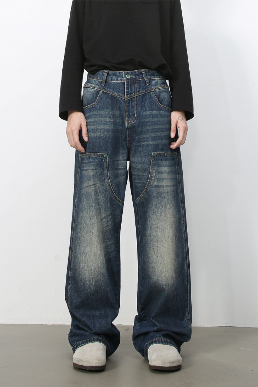 Buy Men's Wide Leg Jeans by Faz
