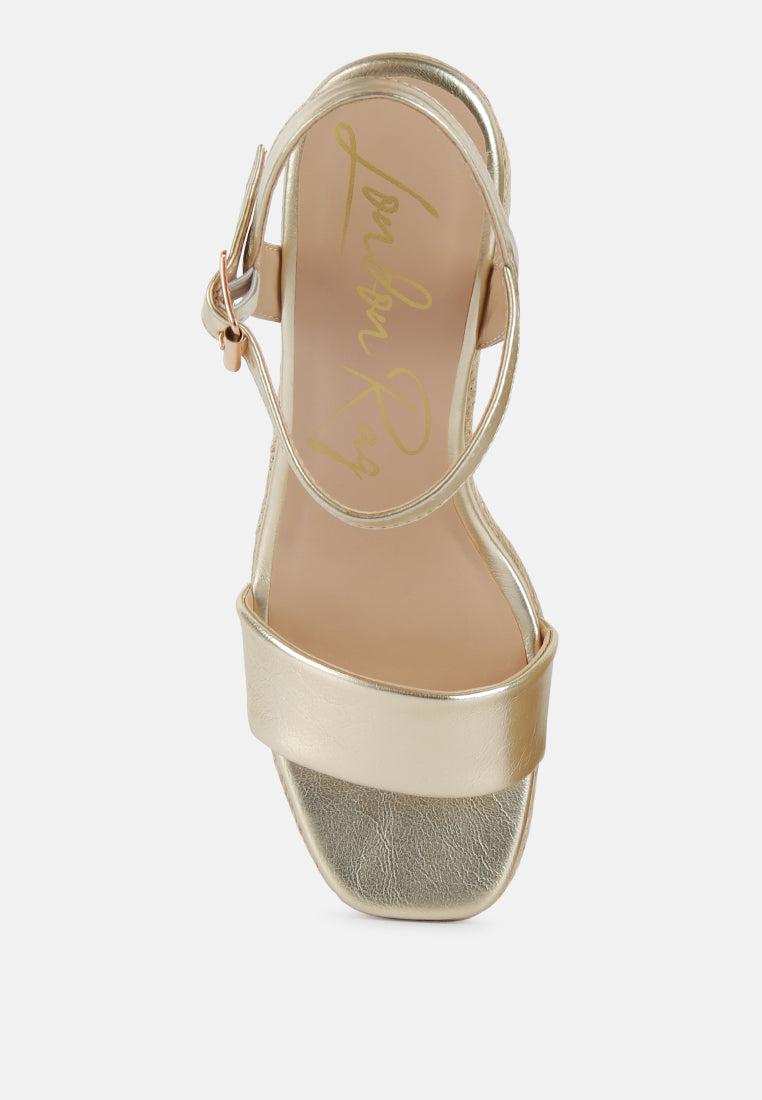 Buy augie woven wedge sandals by London Rag