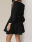 Buy Ruched V-Neck Balloon Sleeve Mini Dress by Faz