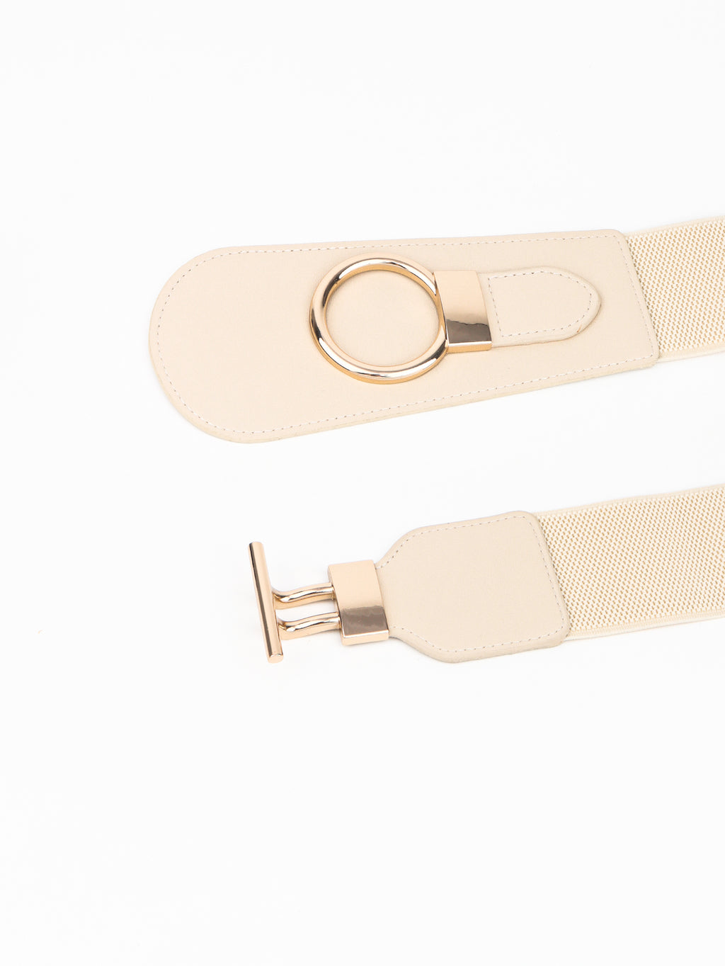 Buy PU Elastic Wide Belt with Alloy Buckle by Faz