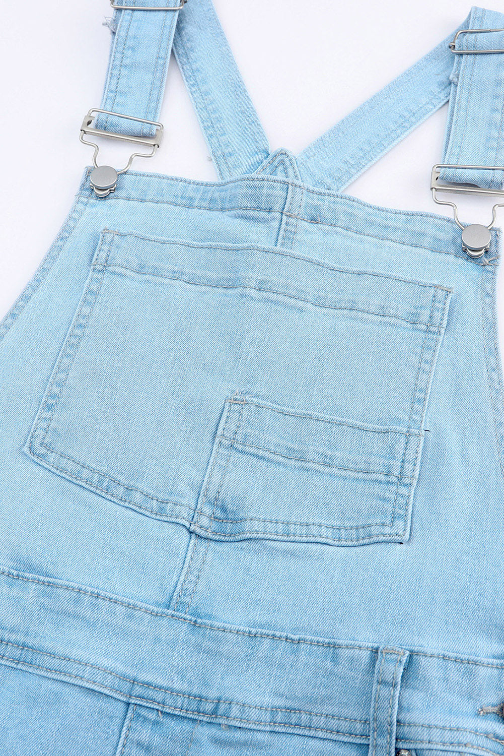 Buy Distressed Denim Overalls with Pockets by Faz