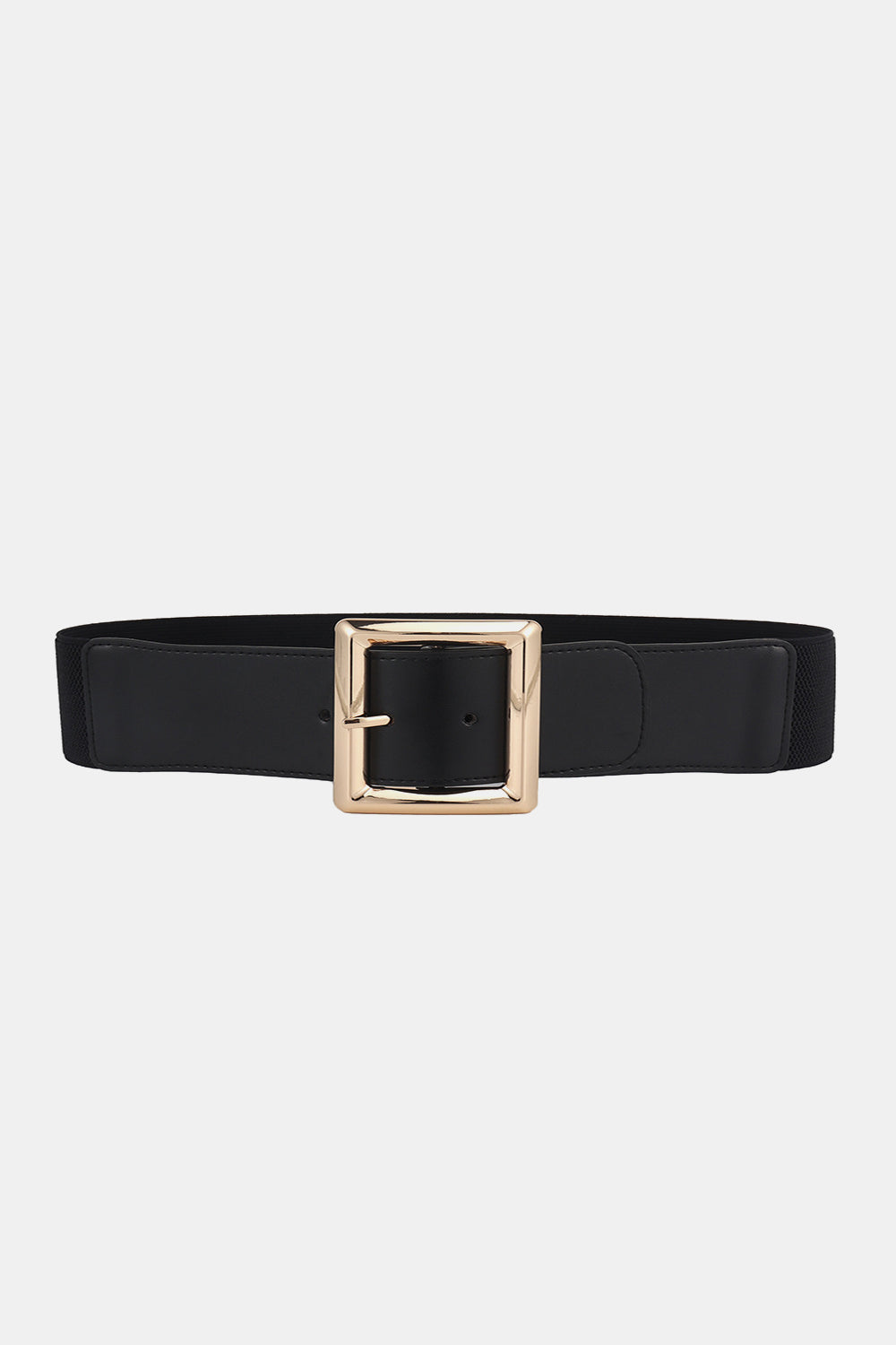 Buy Rectangle Buckle Elastic Wide Belt by Faz