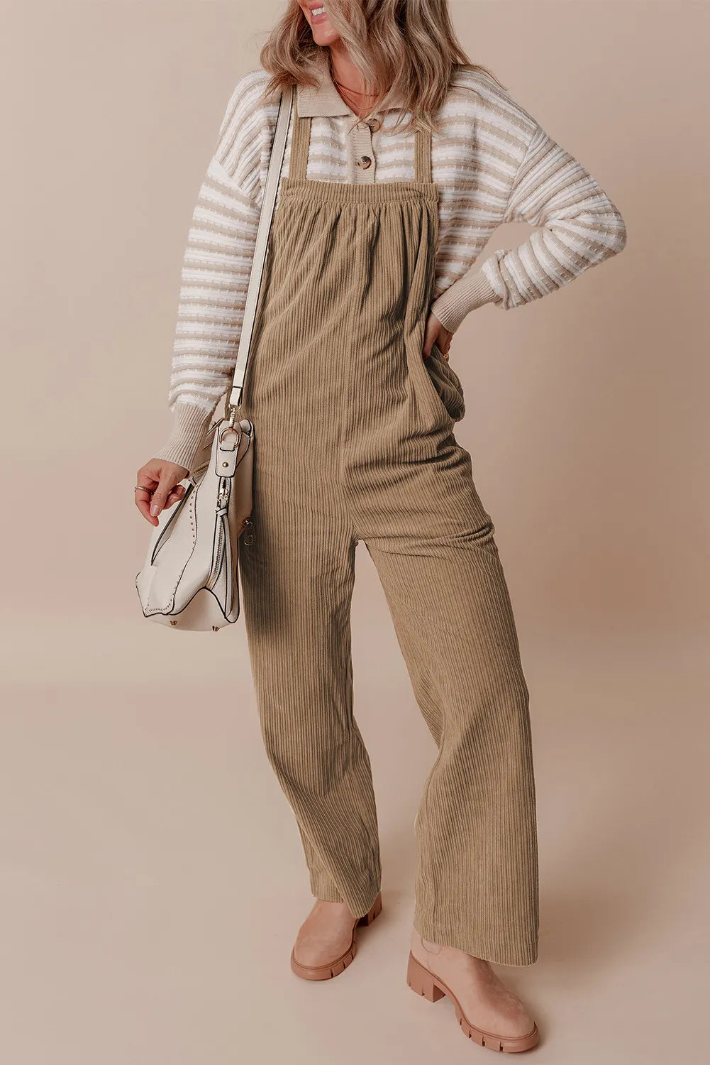 Buy Square Neck Wide Strap Overalls by Faz