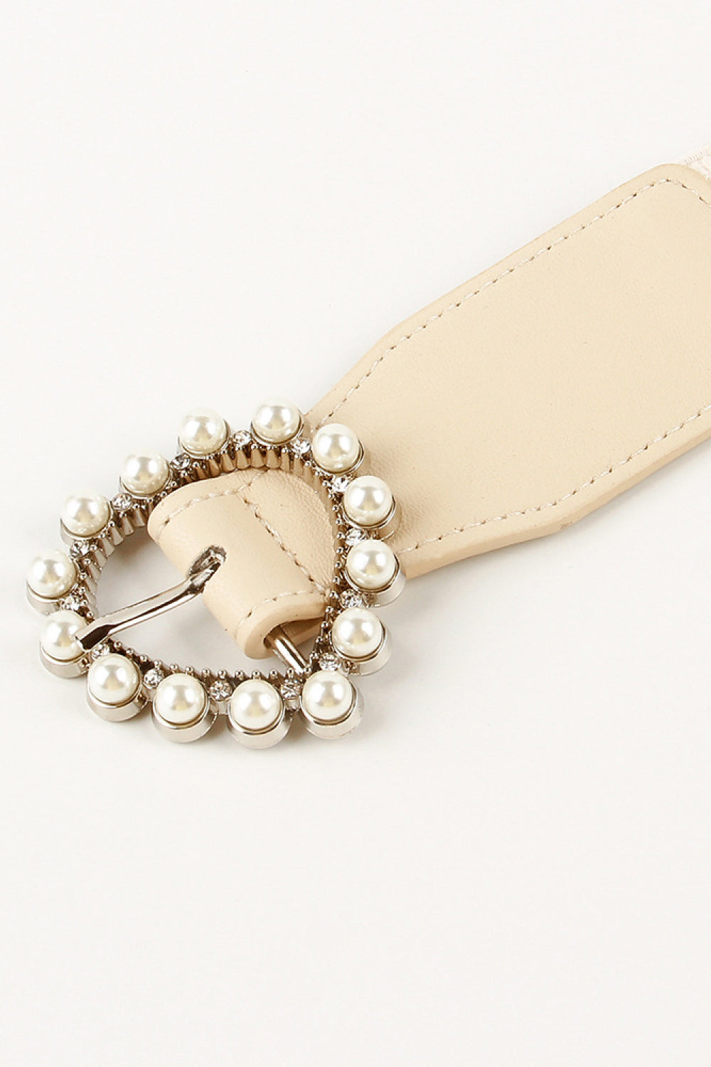 Buy Pearl Heart Buckle Elastic Belt by Faz