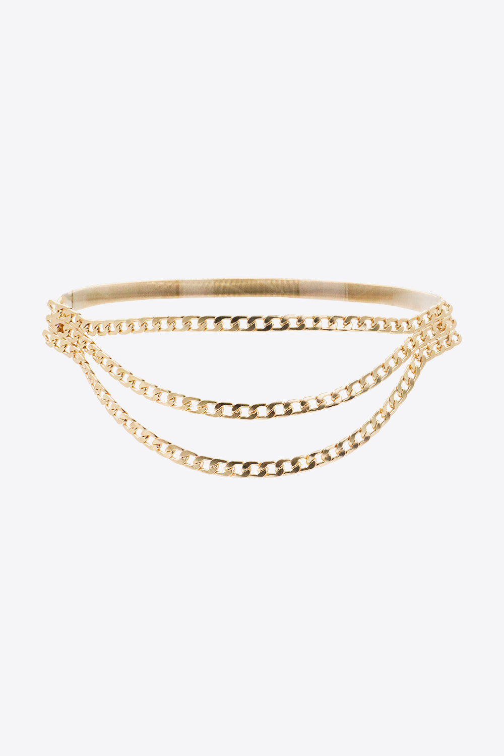 Buy Metal Triple-Layered Chain Belt by Faz