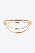 Buy Metal Triple-Layered Chain Belt by Faz