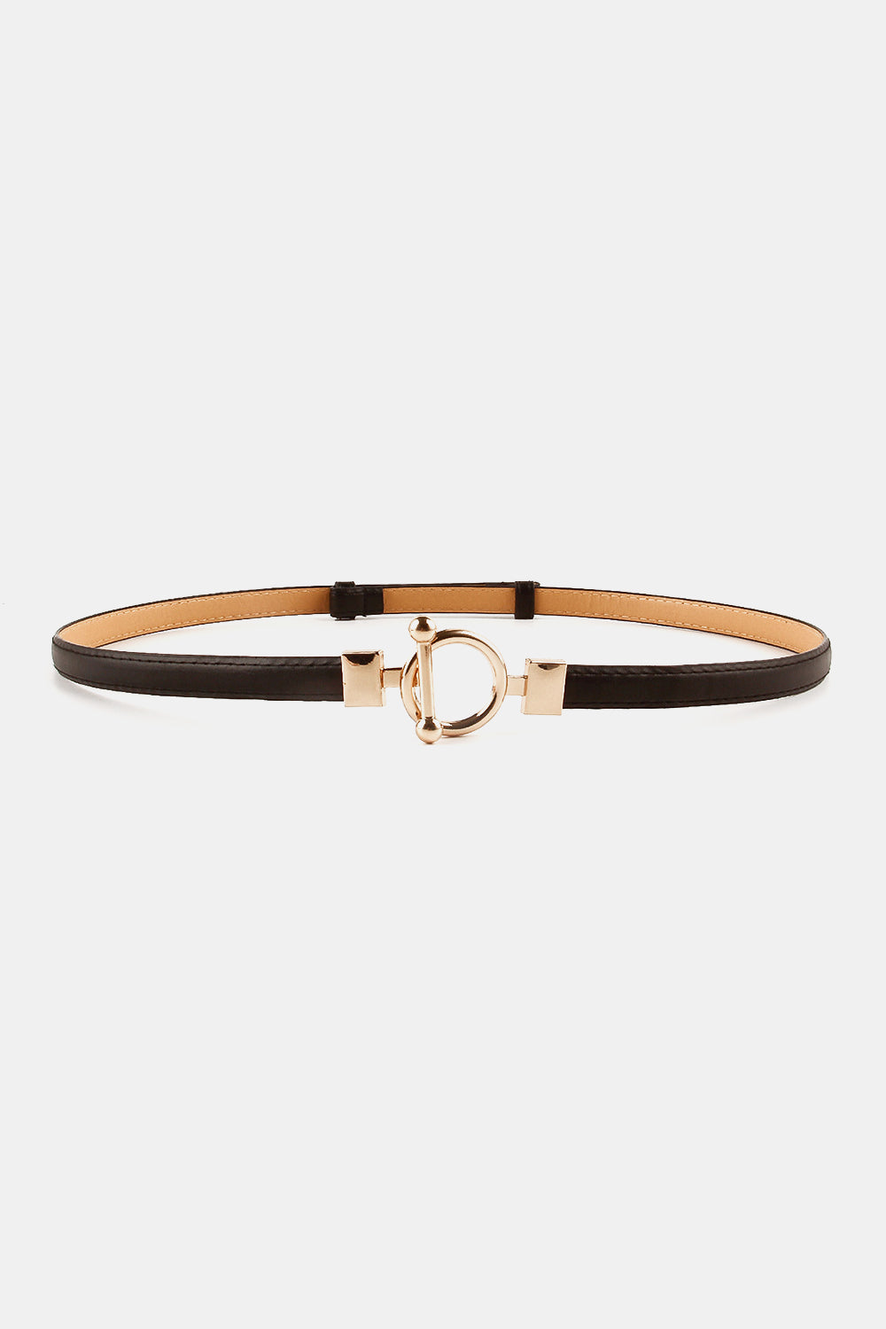 Buy Toggle Buckle Skinny PU Belt by Faz