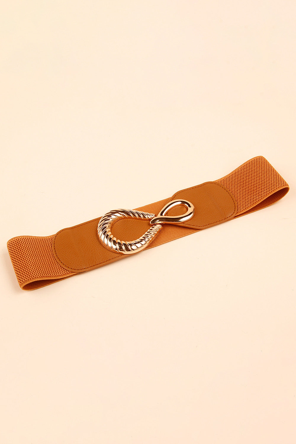 Buy Ribbed Alloy Buckle Elastic Belt by Faz