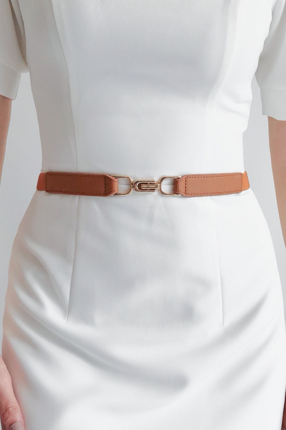 Buy Alloy Buckle Elastic Belt by Faz